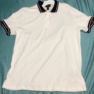 Men’s Striped Trim Polo Shirt